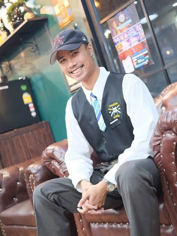 Noom, barber at Together Barbershop Khao Talo Pattaya