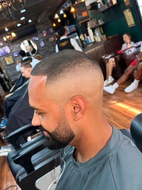 Buzz cut with a skin fade